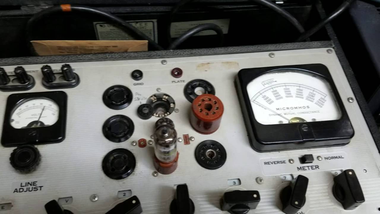 Hickok 539A tube tester - YouTube