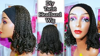 How to make a beautiful headband twist wig at home ✨ Beginner twisting hack
