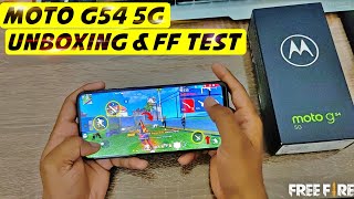 moto g54 5G  Unboxing & MOTO G54 5G Free Fire Test | Moto g54 5G Free Fire Gameplay | Handcam