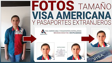 ¿Cómo deben ser las fotos de la visa?