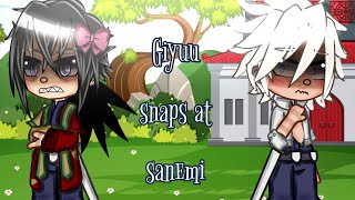 Giyuu snaps at Sanemi // Sanegiyuu // credits to @Sanemi_Shinazugawa