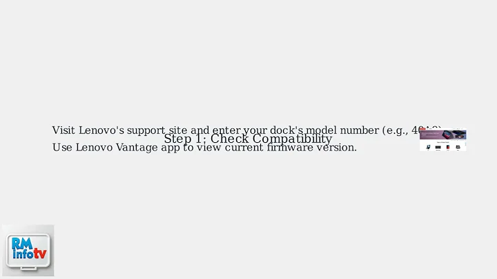 How To Update Lenovo Docking Station Firmware – Step-By-Step Update Guide