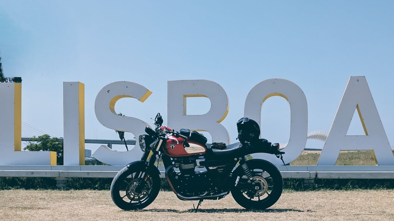 Triumph Speed Twin 900 [In Lisbon] Exaust Sound Only [4K]