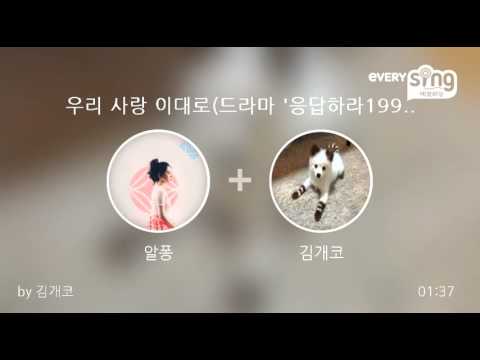 [everysing] 우리 사랑 이대로(드라마 '응답하라1997' OST)