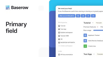 Understanding the Primary Field in Baserow and relational databases