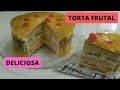 TORTA FRUTAL DELICIOSA Y ORIGINAL/ COMO HACERLA PASO A PASO