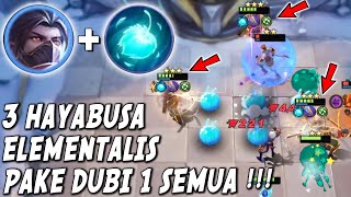 HAYABUSA ELEMENTALIS DUBI 1 ! BAYANGKAN 1 HAYA AJA UDH GILA ! INI 3 COY ! UNLIMITED ULTI TOKAI INI !