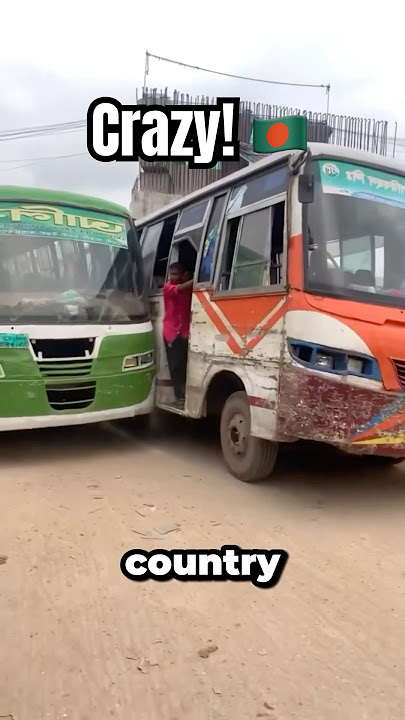How buses drive in Bangladesh 🇧🇩 #bangladesh #bus