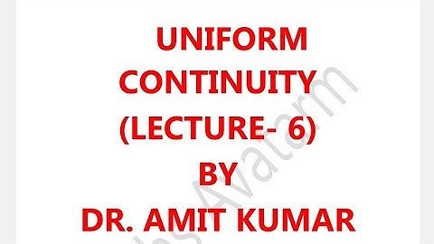 If f:R→R is continuous and periodic function, then f is uniformly continuous.