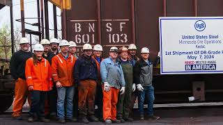 First shipment of direct reduced (DR)-grade pellets at U. S. Steels Keetac facility - May 7, 2024