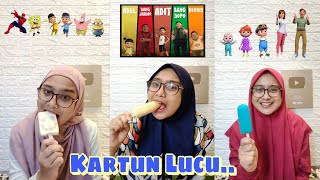 Kumpulan Video Makan Es Krim Karakter Kartun Lucu..