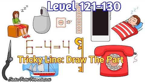 Tricky Line : Draw The Part Level 121,122,123,124,125,126,127,128,129,130