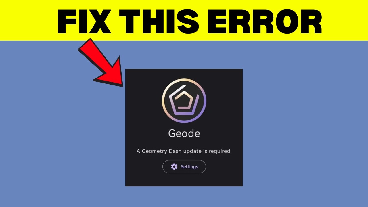 [FIXED] Geode Not Working in Geometry Dash (2026) - YouTube