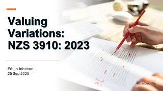 NZS 3910:2023 Variations Masterclass: The 5-Step Guide to Pricing Changes