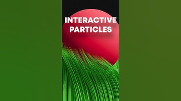 Make interactive particles in blender #blender #3dart #creativeblender #3danimation #tutorial