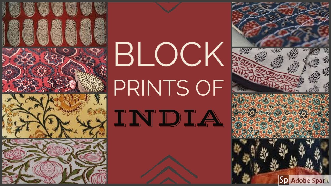 DIFFERENT TYPE OF BLOCK PRINTS IN INDIA DAMSELS IN STYLE ajrakh 