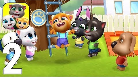 My Talking Tom Friends Gameplay Walkthrough Part 2 - Ben and Ginger Join The House [iOS/Android]