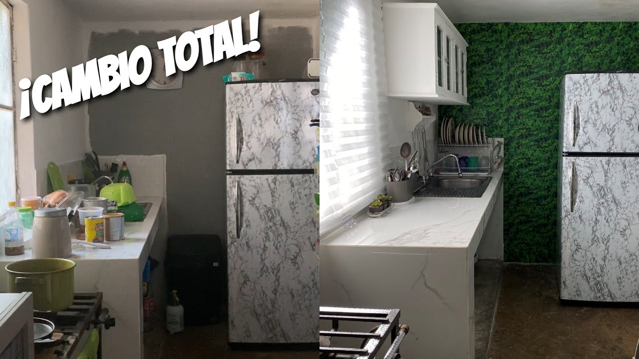 ✓¡Remodelando una cocina con ADHERIBLE MURO VERDE y poco dinero! | Mundo  Betterware 🌎 - YouTube