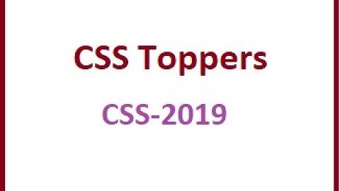 css Toppers CSS-2019