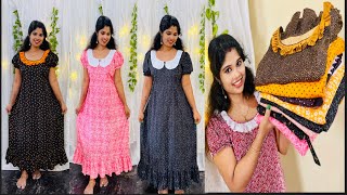നലല അടപള കവളററയൽ Nighty Frocks നറ കറചച വറററ കളകഷൻസ