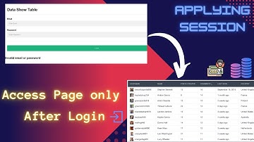 How to Display print user name after login using with session in PHP | display page after login