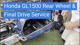 Honda GL1500 Goldwing   Rear Wheel Removal and Install  Final Drive Service