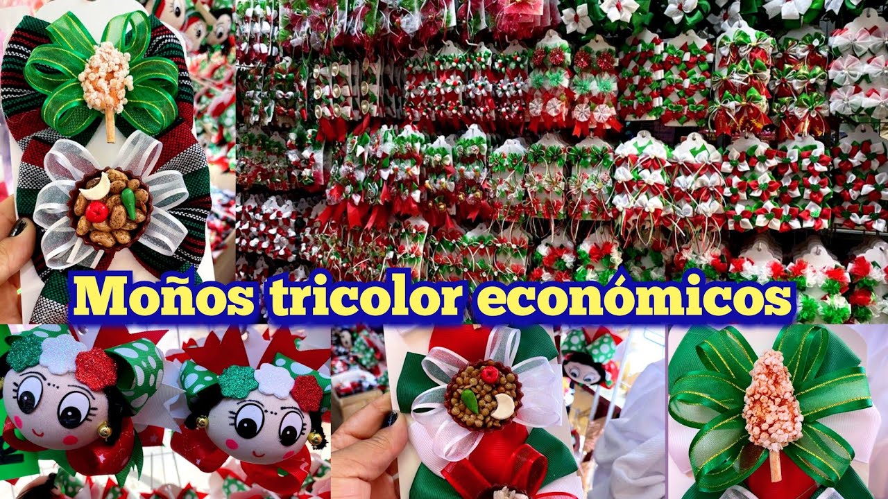 15 de Septiembre 🇲🇽 Bodega de  MOÑOS SUPER BARATOS PARA VENDER 🇲🇽 | Moños tricolor