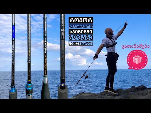 თევზაობის სეზონი | როგორ შევარჩიოთ სპინინგი შავ ზღვაზე სათევზაოდ??! +გათმაშება