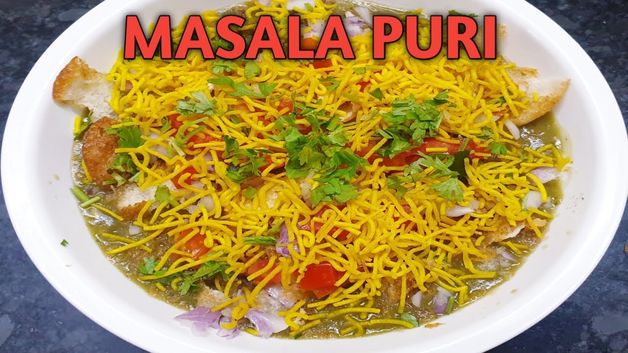How to make Masala Puri | Home made | Chat recipe | Cook with Saranya