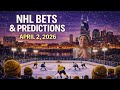 🏒NHL PICKS, BEST BETS, PREDICTIONS 4/2/26