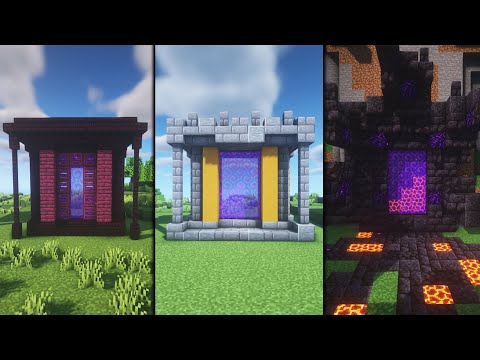 ? Minecraft: Desain Nether Portal Simpel dan Estetis ✨