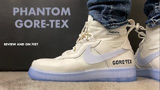 Nike Air 1 High WTR Gore Tex Phantom Review and On Feet - YouTube