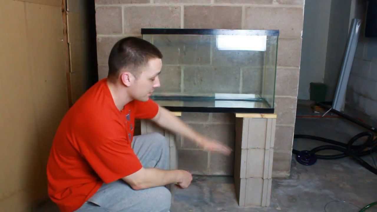 Cheapest and easiest DIY aquarium stand - YouTube