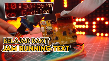 CARA MEMBUAT JAM DIGITAL LED RUNNING TEXT ARDUINO | PROJECT ARDUINO
