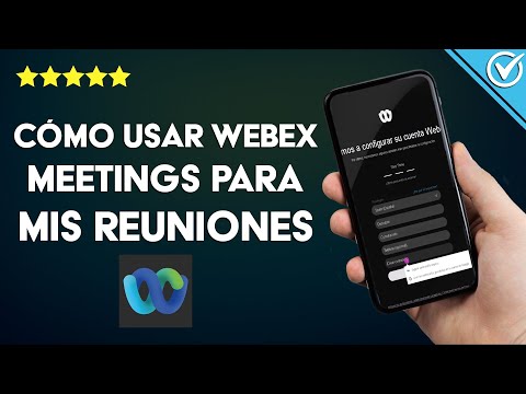 ¿Cómo usar WEBEX MEETINGS para mis reuniones? - Manual entendible