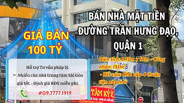 BÁN NHÀ MẶT TIỀN ĐƯỜNG TRẦN HƯNG ĐẠO QUẬN 1, #0977771919 