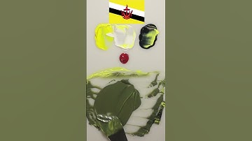 Surprising color What color do mixed flags make? ArtFun #asmrsounds  #colormixing #satisfying #asmr