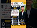RGPV University BTECH Admission process ?