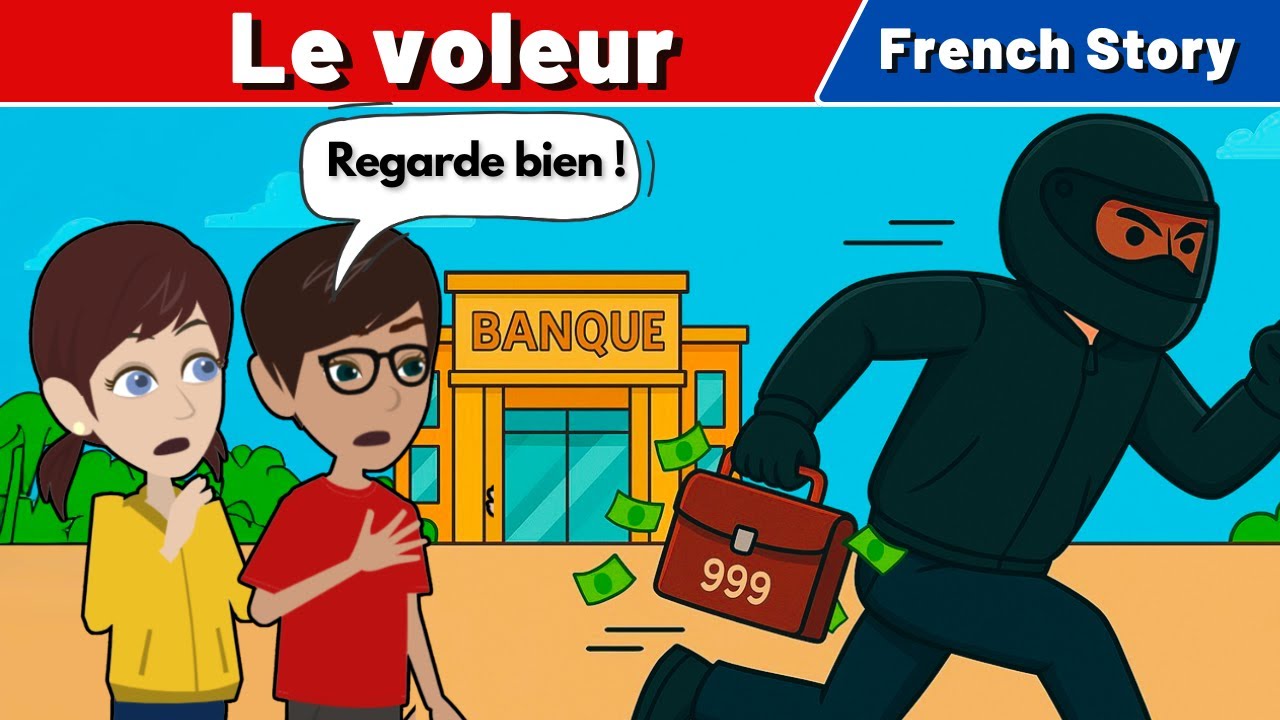 French Story – Le Voleur | French Conversation for Beginners | CCube Academy