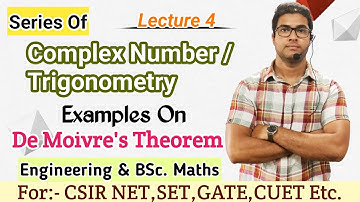 Lecture 4 l Complex Number Made Easy l Most Important Examples On DMT l BSc & Engineering Maths