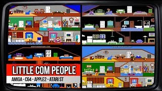 LITTLE COMPUTER PEOPLE Activision 4 on 1 SPLITSCREEN GAME AMIGA C64 APPLE ATARI COMPARE 60 FPS HD 85