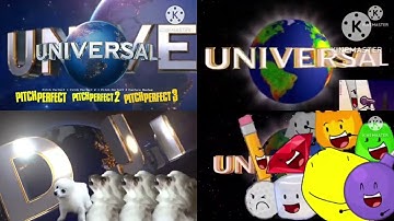 Universal Pictures Acapella Fanfare Comparison Quadparison 2 #TheCra5yCartoons#