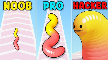 NOOB vs PRO vs HACKER - Gummy Worm Go