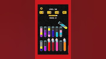 Colour Water Sort 3D #short #games #gameplay #gaming #gamingvideos #foryou Level 168