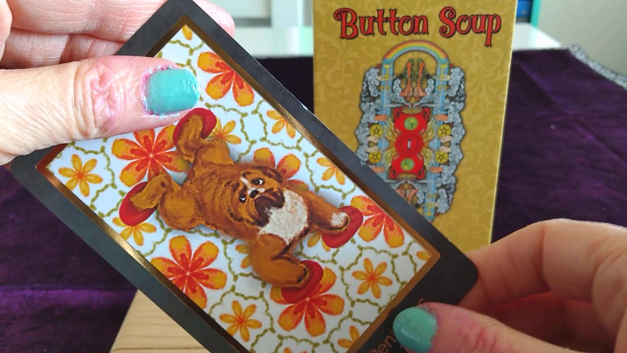 Voorbeelden van Basis Liefdeslegging (Vaststellen van Situatie) en Review van de Button Soup Tarot
