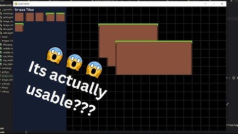 I Made a TILE BASED Level Editor