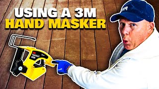 HOW TO USE A MASKER. Using A 3M Hand Masker.  How to use a tape dispenser.