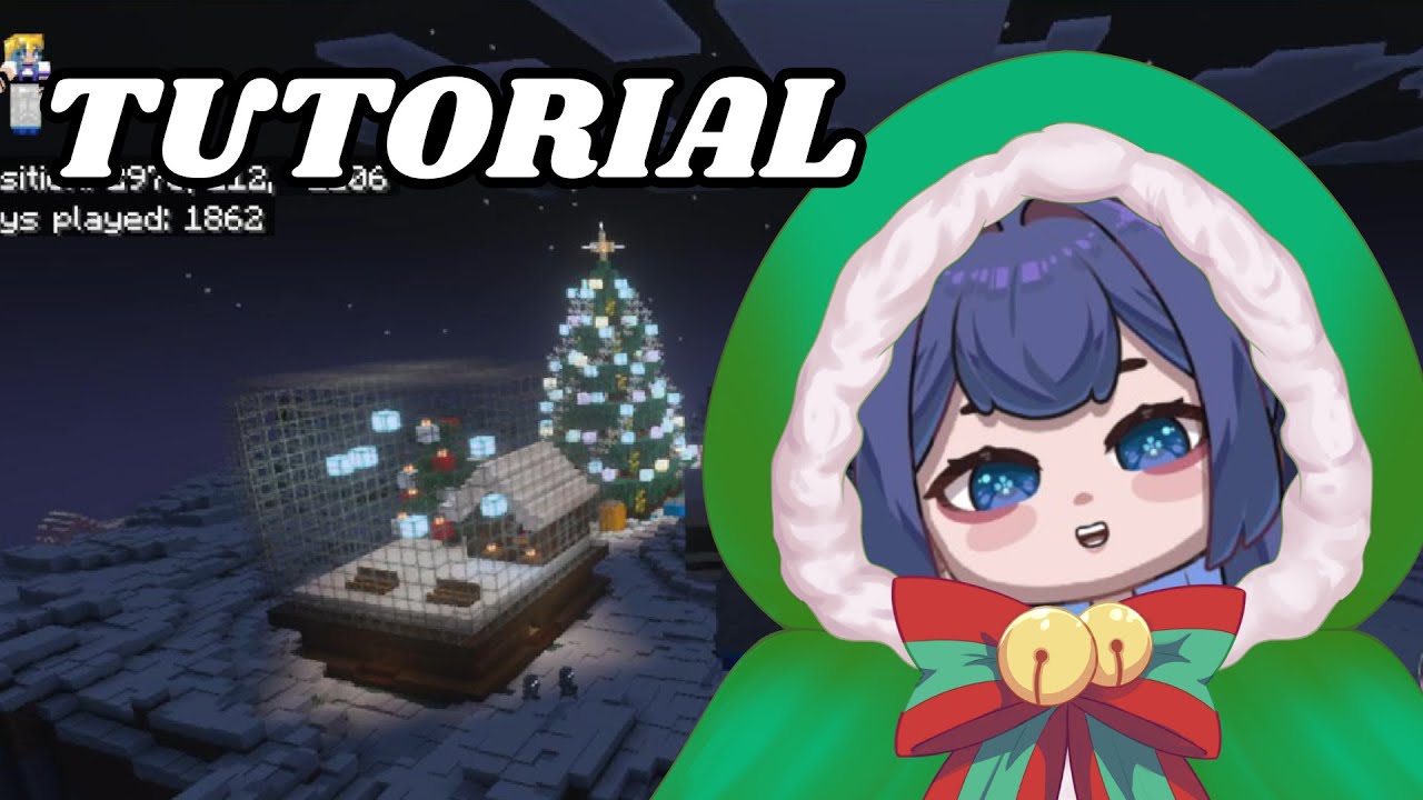 Minecraft Tutorial - Christmas Tree Storage Build 🎄🎁 - YouTube