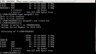 Commands for Handling Files and Folders in DOS | FreeDOS