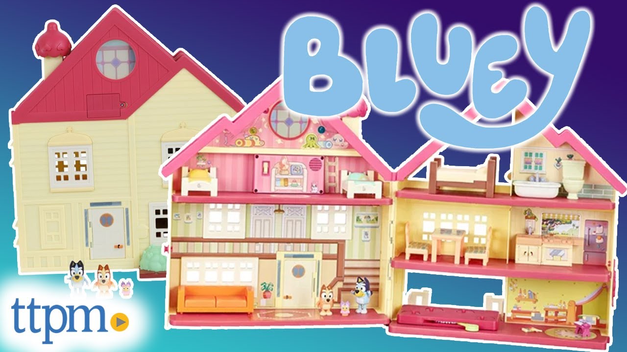 Bluey - la maison deluxe de bluey, figurines